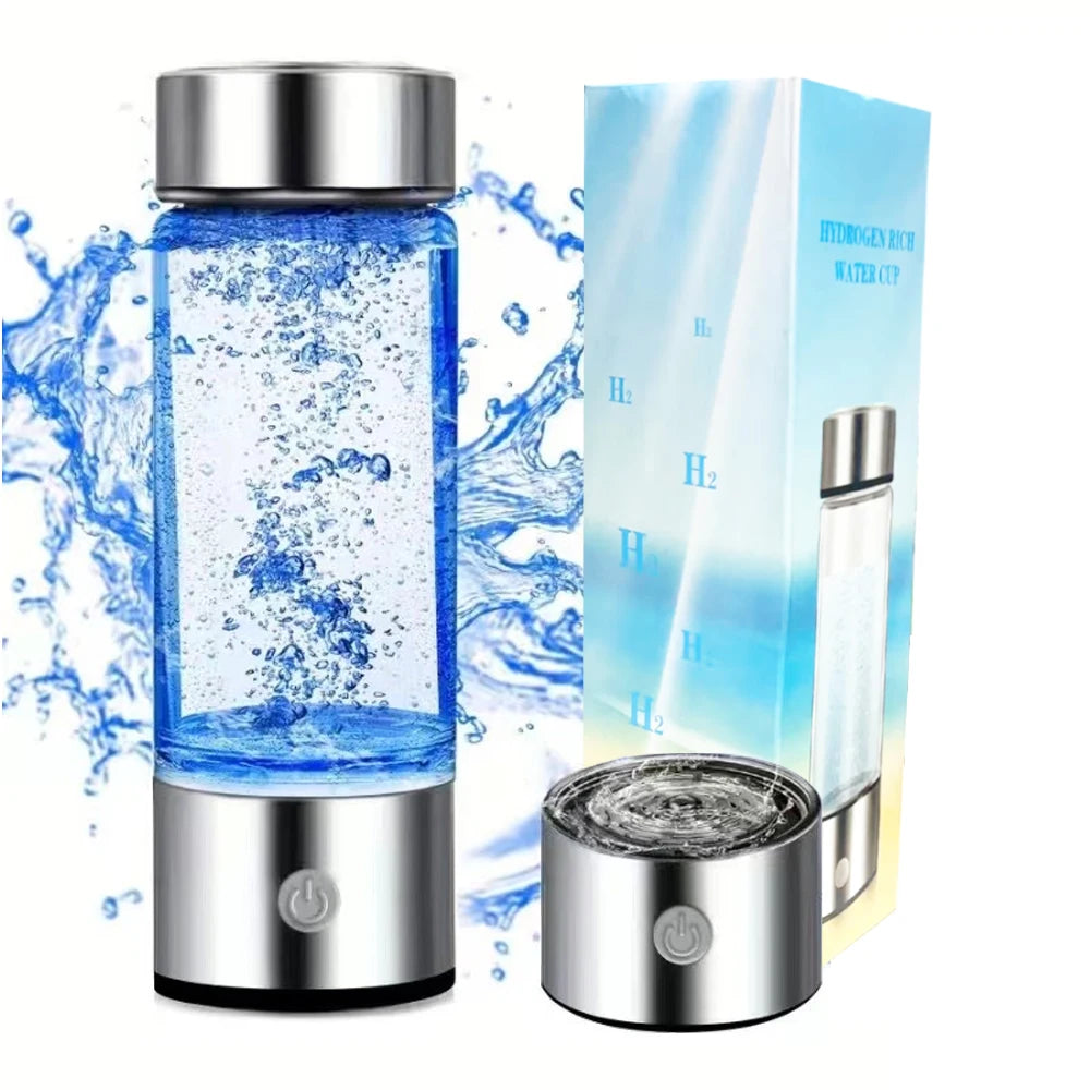 420Ml Hydrogen-Rich Water Cup Electric Hydrogen Rich Water Generator Bottle Titanium Quality Filter Portable Antioxidant Lonizer